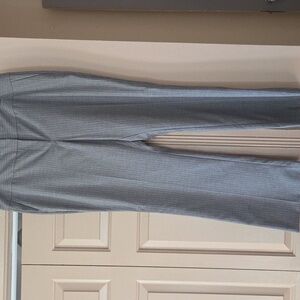 Ann Taylor Women's Light Gray Pinstripe Dress Pants